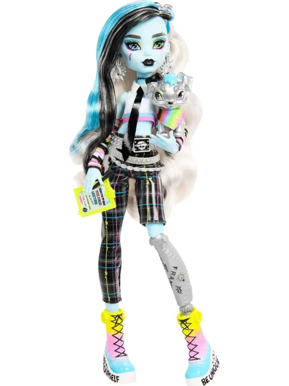 Frankie Stein Doll Set with 15 Accessories, Poster, Stickers & Pet Watzit
